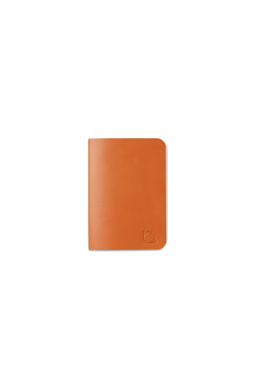 레더 스티커북 Leather Sticker Book Orange