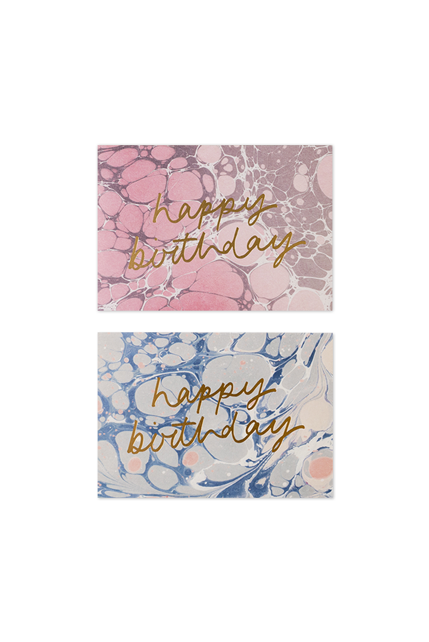 Marble Card - Happy Birthday